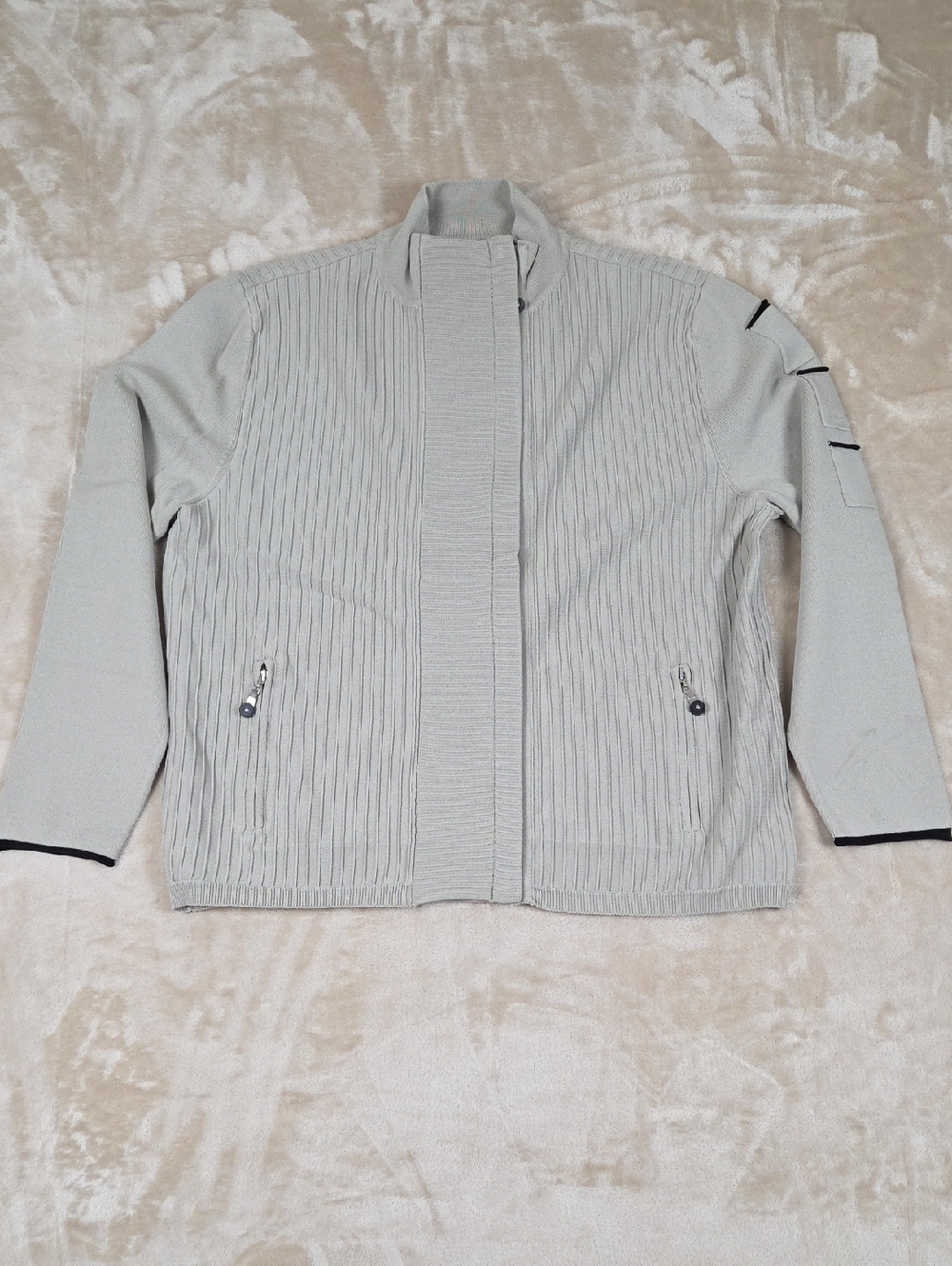 jamie sadock Light Sage Ribbed Jacket